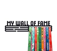 United Medals MY Wall of Fame Colgador de medallas Negro | Medallero Acero | Medal Holder dispaly Hanger | Medalla Percha - 48 medallas