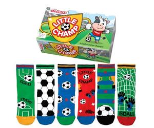 United Oddsocks Champ - Caja de 6 calcetines para niños, talla 36-40, multicolor, multicolor, 9