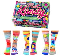 United Oddsocks Foot Kandy Box of 6 Ladies Odd Socks - UK 4-8, EUR 37-42