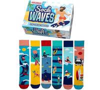 United Oddsocks Sock Waves 6 Odd Socks Caja de regalo | UK 6-11 | EUR 39-46 | US 7-12, multicolor, Talla única