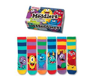 United Oddsocks The Meddlers Box 6 Oddsocks For Boys UK 12-5.5 EUR 30.5-38.5 US 13.5-8