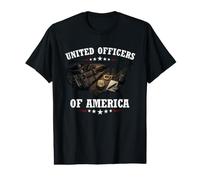 United Officers of America Policía Oficial Agente Fuerzas Camiseta gráfica económica