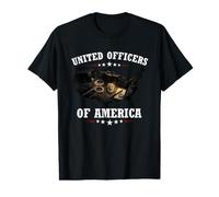 United Officers of America Policía Oficial Agente Fuerzas Camiseta gráfica económica