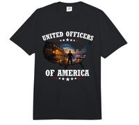 United Officers of America Policía Oficial Agente Fuerzas Comfort Colors Adult Heavyweight T-Shirt