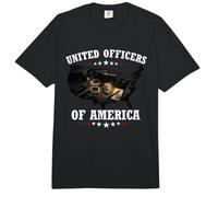 United Officers of America Policía Oficial Agente Fuerzas Comfort Colors Adult Heavyweight T-Shirt