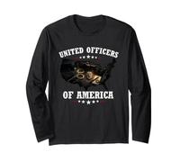 United Officers of America Policía Oficial Agente Fuerzas Manga Larga