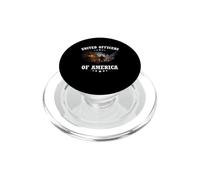 United Officers of America Policía Oficial Agente Fuerzas PopSockets PopGrip para MagSafe