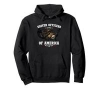 United Officers of America Policía Oficial Agente Fuerzas Sudadera con Capucha