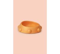 United Pets Boss Nano - comedero para Perros, Made in Italy, Ideal para Bulldog, Doguillo, Pekinés, Boston Terrier. Naranja con Tachuelas Naranja, Capacidad 160ml