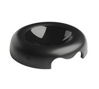 United Pets Kitty - Comedero para Gatos de Polipropileno, Negro, Eco-Friendly, de diseño. Talla Unica. Pequeño comedero para Gatos