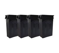 United soluciones ti0032 highboy contenedor de residuos en Negro