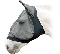 United Sportproducts Germany USG 15550001-402 Fliegenmaske mit Ohrenschutz, Warmblut, Schwarz