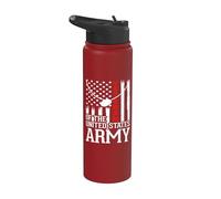 United States Army Veteran Father's Day Dad Grandpa Veteran Stainless Steel Insulated Water Bottle