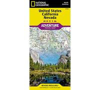 United States, California And Nevada Adventure Map (National Geographic Adventure Travel Map) [Idioma Inglés]: North America: 3119 (National Geographic Adventure Travel Map, 3119)