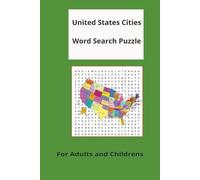 United States Cities Word Search Puzzle: Word Searches with Easy to read Print of US Cities in America | 6x9 inches, 110 pages | 50+ Puzzles... Gift for Vacations
