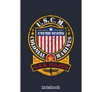 United States Colonial Marines Notebook: 6x9 120 Pages, Diary, Matte Finish Cover, Planner, Journal, 6Lined College Ruled Paper