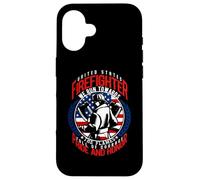 United States Firefighter We Run Towards The Flames Carcasa para iPhone 16