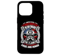 United States Firefighter We Run Towards The Flames Carcasa para iPhone 16 Pro