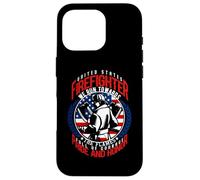 United States Firefighter We Run Towards The Flames Carcasa para iPhone 16 Pro