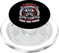 United States Firefighter We Run Towards The Flames PopSockets PopGrip para MagSafe