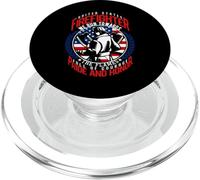United States Firefighter We Run Towards The Flames PopSockets PopGrip para MagSafe