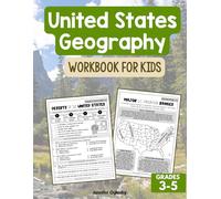 United States Geography Workbook for Kids: Maps, Regions, Landforms, and Landmarks Activities for Grades 3-5