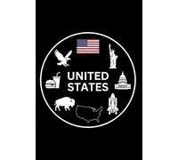 United States: Graph Paper Notebook: Minimalist American Icons Edition | 5x5 Grid Journal | Nations of the World Series