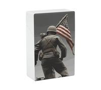 United States Marine - Caja de cigarrillos portátil ligera para viajes, impermeable, de plástico, tamaño de bolsillo, para 20 cigarrillos
