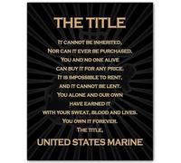United States Marine Corps USMC Wall Art Print - Vintage Military Poster for Home Office Man Cave and Barracks Decor(Unframed,12x18inch(30x45cm))