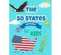 United States of America Coloring Book: 50 States Coloring and Fact Book for Kids