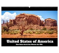 United States of America - Eine Reise durch den Westen der USA (Wandkalender 2026 DIN A2 quer), CALVENDO Monatskalender: Kalifornien, Arizona, Utah ... eine Rundreise durch das westliche Amerika