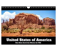 United States of America - Eine Reise durch den Westen der USA (Wandkalender 2026 DIN A4 quer), CALVENDO Monatskalender: Kalifornien, Arizona, Utah ... eine Rundreise durch das westliche Amerika