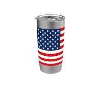 United States of America Flag Colors USA Gift Americans Vaso térmico de acero inoxidable de doble pared
