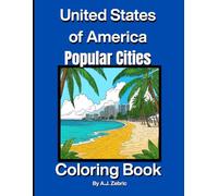 United States of America Popular Cities Coloring Book