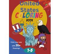 United States Themed Coloring Book for Toddlers & Pre-schoolers (English Edition) for Children (North America)