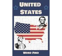 United States Word Find: Word Searches with Easy to Read Print about the United States, America and All things USA | 6x9 inches, 100 pages | 50 Puzzles |