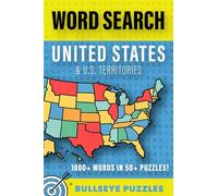 United States Word Search Puzzle Book: Word Searches with Easy to Read Print About all 50 United States and U.S. Territories, cities, and themes | 6 x 9 inches, 112 pages | 50+ Puzzles and 1000+ Words ... Gift for Vacations, Holidays, and Free Times