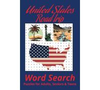 United States word search puzzle book: Word Searches with easy to read print about taking a road trip through the United States, attractions, ... for Vacations, holidays and free time