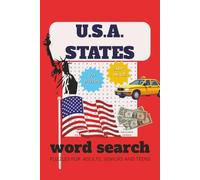 united states word search puzzle book: word searches with easy to read print about U.S. states and territories and more | 6x9 inches, 112 pages | 50+ ... vacations, holidays, relaxing and free time