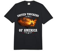 United Truckers of America Camionero Conductor de Camión Comfort Colors Adult Heavyweight T-Shirt