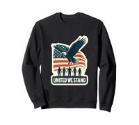 United We Stand: Águila y Bandera - Unidad de la Libertad Americana Sudadera