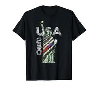 United We Stand - Diseño del 250 Aniversario de Estados Unidos Camiseta gráfica económica, Hombre, Negro, S