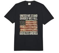 United We Stand Dividido Caímos Dios Bendiga América Comfort Colors Adult Heavyweight T-Shirt