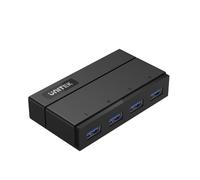 UNITEK Active USB Hub 4 Port 3.0 Gen 1 + Power Supply, SuperSpeed Data Hub Multiport Distributor for PC, Laptop, Keyboard, Mouse, Printer, iOS (Mac) + Windows Compatibility, Plug&Play Black