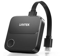 Unitek Adaptador HDMI Inalámbrico - Receptor 4K Miracast/AirPlay Dual Band (2.4G/5G), Transmisor Pantalla Espejo para TV, Monitor, Proyector. Compatible con Mac, iOS, Android, Windows, Smart TV