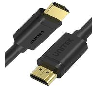 Unitek - Cable HDMI 2.0 de alta velocidad M/M 4K (0,5 m, Y-185M, resolución máxima: 4K a 120 Hz), color negro y dorado