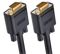 UNITEK Cable VGA de 3 m, 1080P VGA/SVGA Video Monitor coaxial Alargador HD con 2 filtros de ferrita/contactos dorados/15 pines HD, compatible con proyectores, Hdtvs, pantallas Y-C504G