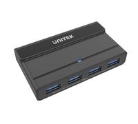 Unitek Conmutador KVM Activo de 7 Puertos | H1310A | Conectores: 3,5 mm Hembra, USB-C, USB-A | Rendimiento: 5 Gbps | 4 x Puertos USB-A | 2 x USB-C | Longitud de Cable: 1 m