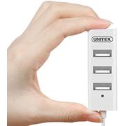 Unitek - Hub 4X USB 2.0. Mini, White, y-2146