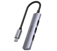Unitek hub usb-c 1xusb-a 5 gbps, 3xusb-a 2.0 alu